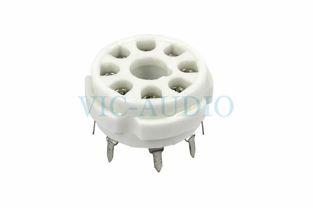 

2PCS DIY PCB Board 8Pins Big Hole Tube Socket Ceramic Base For EL34 6SN7GT 6L6G KT88 Vacuum Tube Ceramic Socket Free Shipping