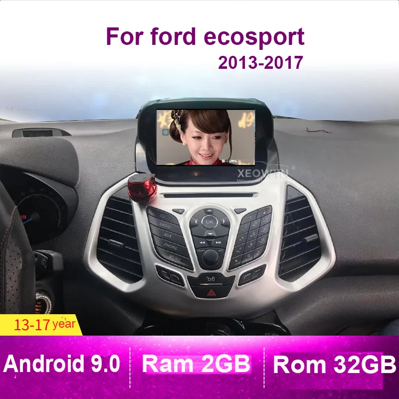 Автомобильный dvd-плеер для Ford EcoSport 2013 -2017, Android 9,0, GPS-навигация, развлекательная система, DVD, стерео, 2 Din, радио Автомобильный dvd-плеер для Ford EcoSport 2013 -2017, Android 9,0, GPS-навигация, развлекательная система, DVD, стерео, 2 Din, радио