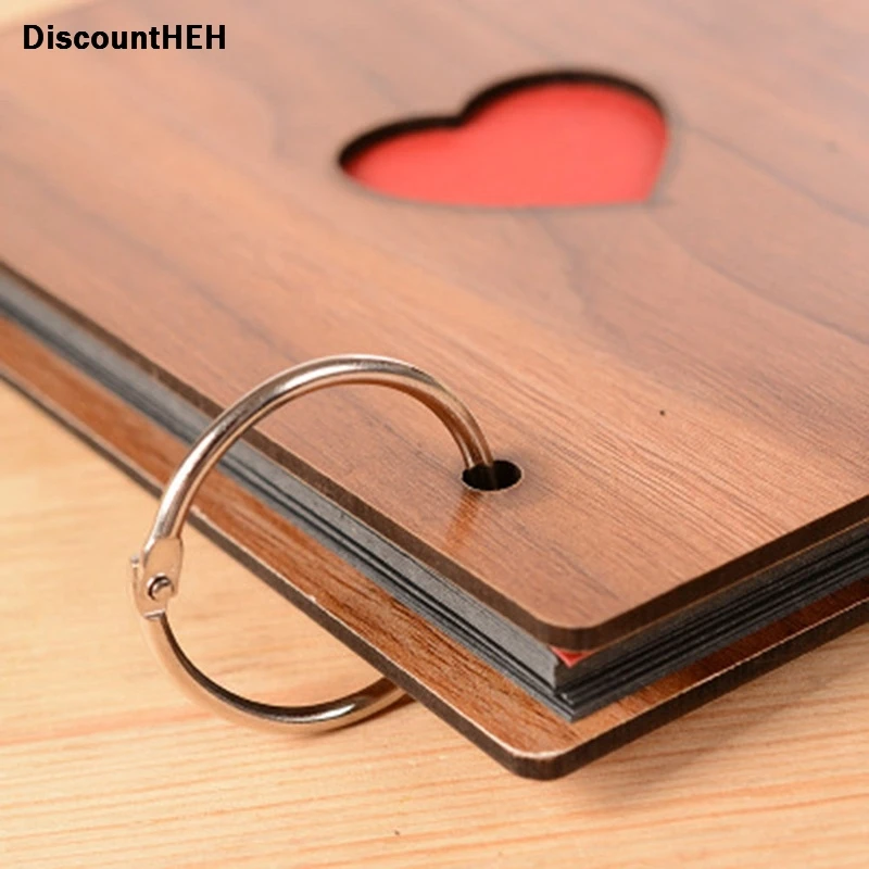 6 ''Мини милый черный лист Деревянный DIY ручной работы Любовь тема Дети скрапбук фото канцелярские принадлежности для альбома набор для детей