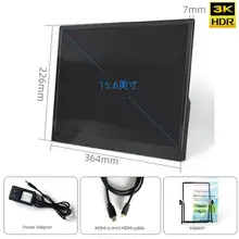 WOTOBE портативный дисплей 15,6 дюймов 3K ультра-тонкий HDR MiniHDMI высокой четкости изображение ноутбук расширение экран для ps4 переключатель xbox