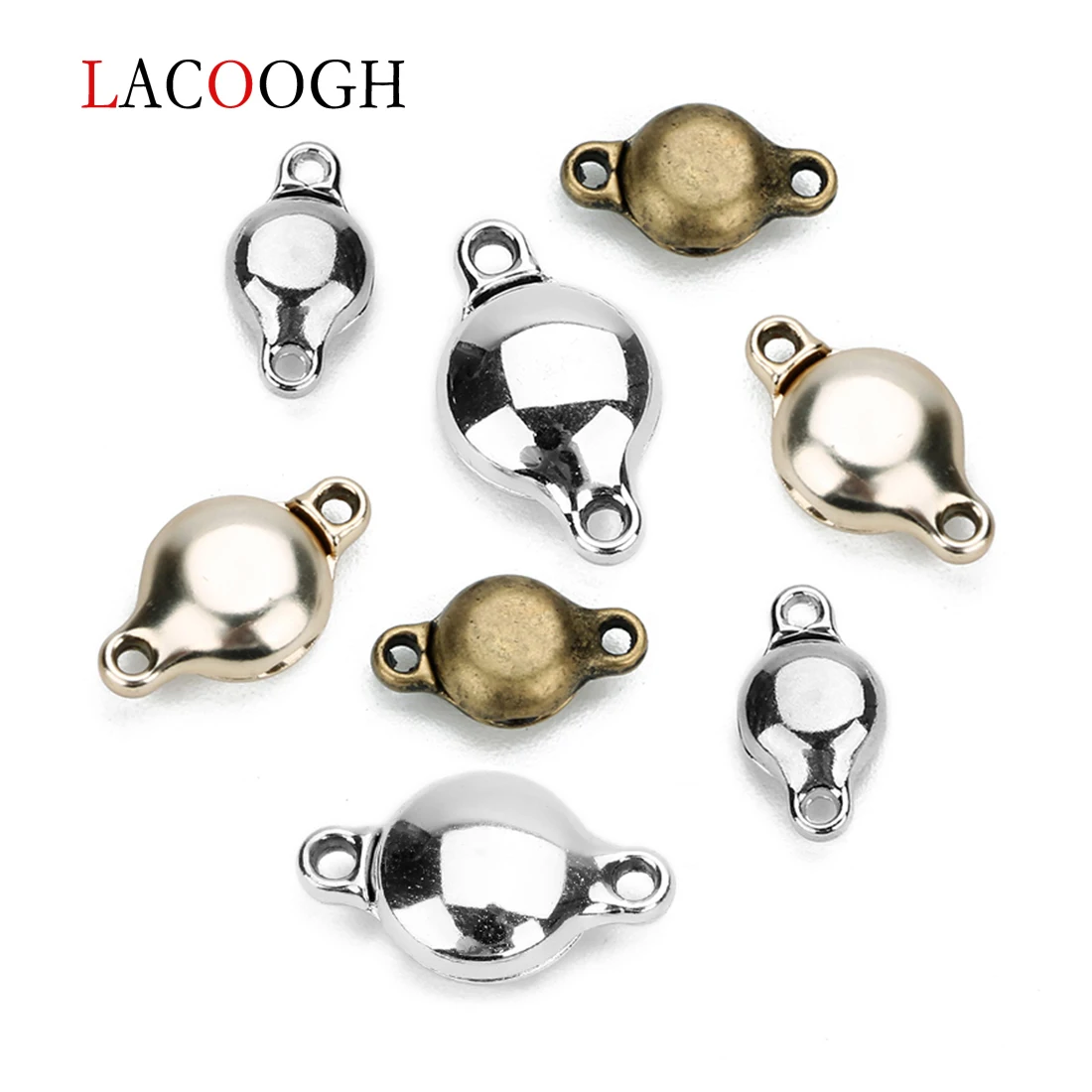 Connettori Per Monili In Acciaio Inox - 20-30 Pezzi Crimp End Bead Per Collane E Braccialetti Fai Da Te - Oro 6.5mm - Foto 6