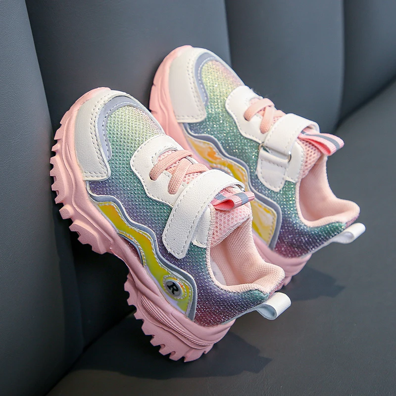 Casual Shoes Kids Sneakers Girls Children Baby Breathable Fashion for Flower Outweat