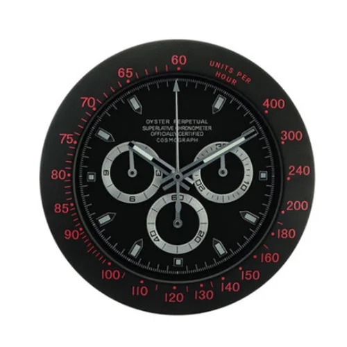 9 Metal Art Watch Clock Luminous Function Top Quality Watch Home Decor Wall Clocks with Corresponding Logos Cosmograph Series - Color: 9