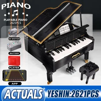 

Piano Model With Motor APP Control Building Blocks Bricks Kids Educational Toys