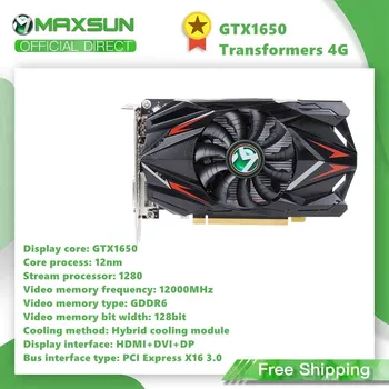 

Maxsun GeForce GTX1650 Transformers 4G 128bit Graphics Card Nvidia GDDR5 GPU Video Gaming Video Card For PC Computer HDMI DP DVI