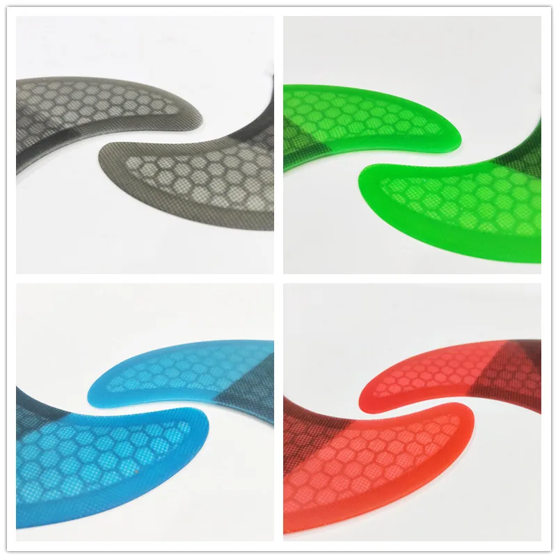 Плавник для серфинга fcs g3/g5 quillas barbatana de плавник honeycomb fiber 3 штуки в комплекте