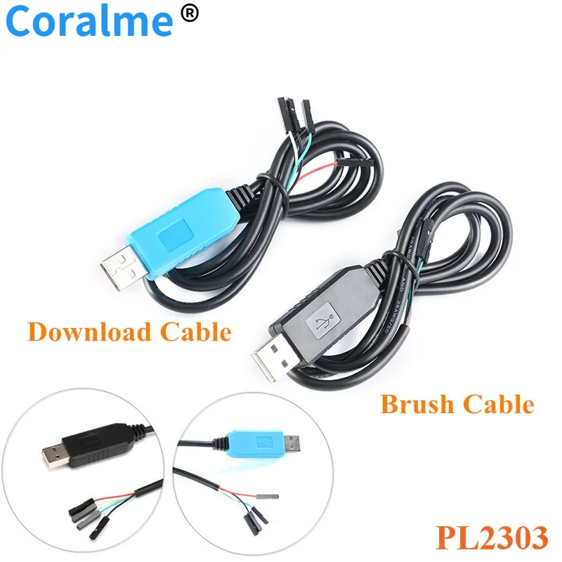 Преобразователь PL2303 PL2303HX с USB на UART TTL PL2303TA последовательный кабель щеточкой