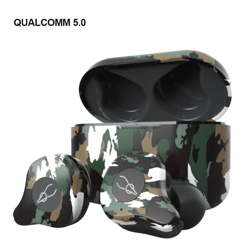 Беспроводная Bluetooth-гарнитура с шумоподавлением камуфляж наушник AptX Hi-Fi зарядным