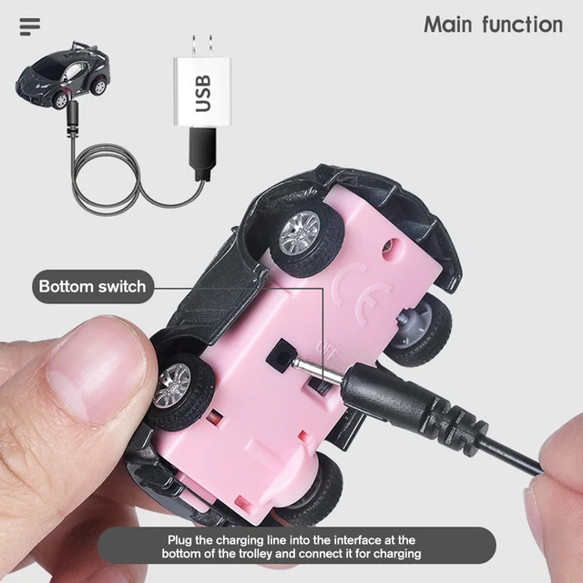 Children Cartoon Mini RC Remote Control Car Watch Toys Electric Wrist Rechargeable Wrist Racing Cars Watch