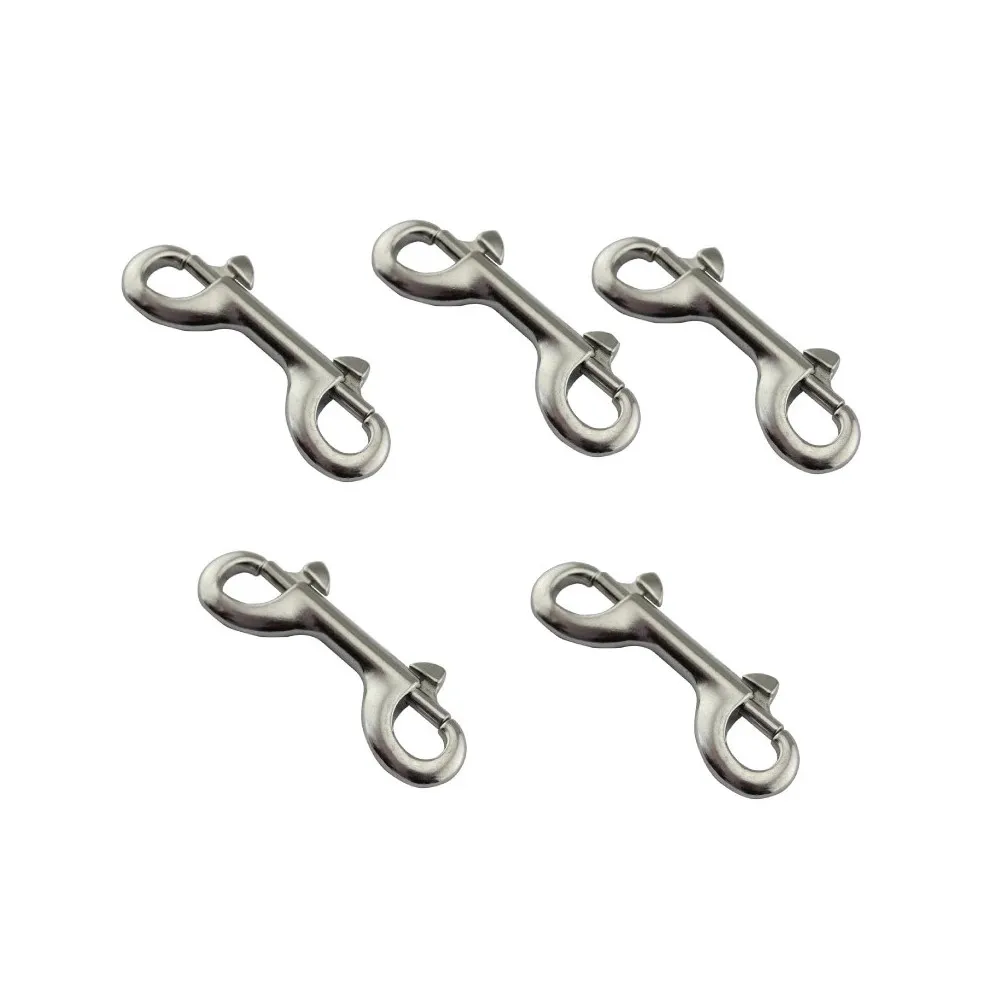 5pcs/lot Double Ended Snap Hook Stainless Steel Egg Quick Link Carabiner  Swivel Eye Bolt 90mm 100mm 115mm for Diving