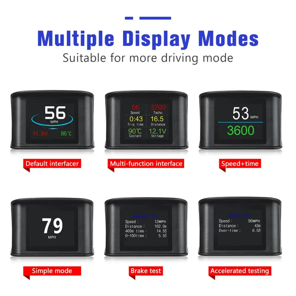 VJOYCAR Hud gps OBD компьютер автомобиля Скорость проектор Цифровой ometer Дисплей расход