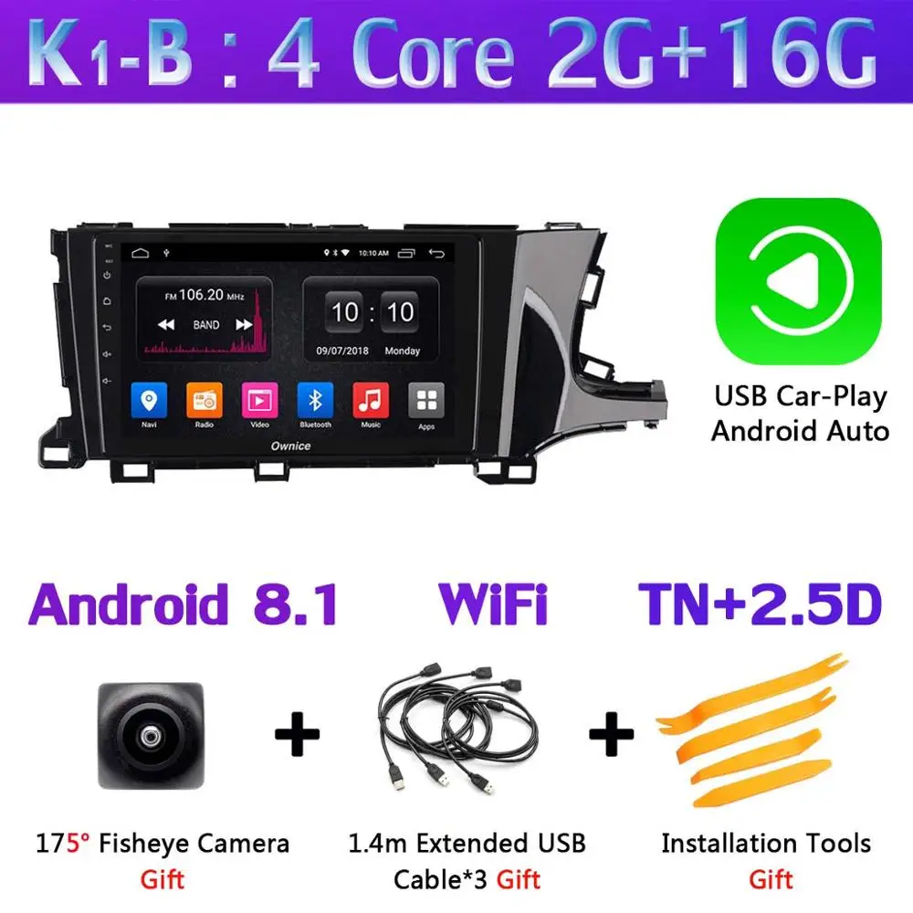 K1-B-CarPlay 360°Panoramic Android 9,0 4+ 64G gps радио CarPlay SPDIF DSP Автомобильный мультимедийный плеер для Honda Shuttle RHD - Цвет: K1-B-CarPlay