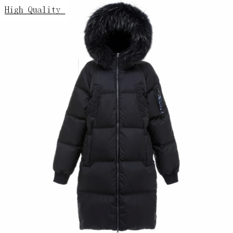 

Streetwear Real Raccoon Fur Hodded Jacket Men Winter Duck Down Coat Clothes 2020 Korean Warm Fashion Down Parkas LW2307