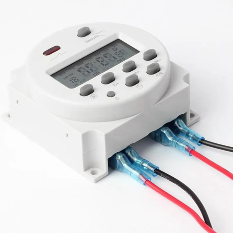Горячая AC 220V lcd power цифровой программируемый таймер переключатель времени