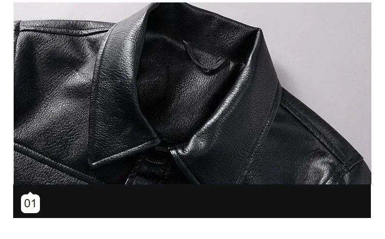 KIOVNO Men Skull Patter Leather Jackets Coats Letter Embroidery Faux Leather Jackets Outwear For Male Size M-3XL Black (4)