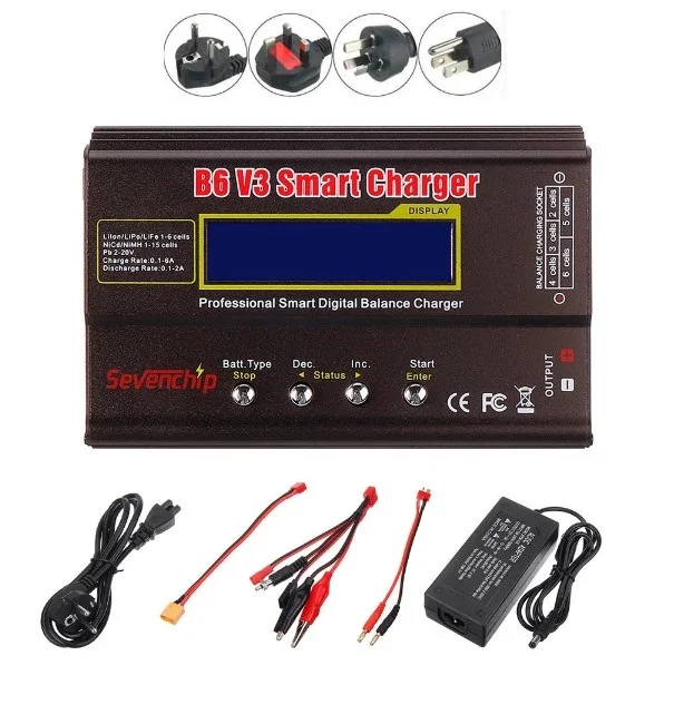 Cargador De Equilibrio De Batería IMAX B6AC 80W NiMH Lipo LiHV Para Helicoptero Rc Ue Cargador De Equilibrio De Batería IMAX B6AC 80W NiMH Lipo LiHV Para Helicoptero Rc Ue
