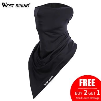 

WEST BIKING Summer Cycling Face Mask Anti-sweat Breathable Cycling Caps Running Bicycle Bandana Sports Scarf Face Mask Men Women