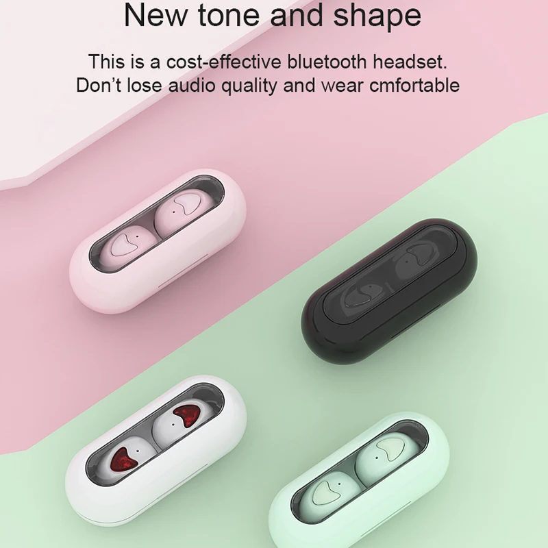 TWS Bluetooth гарнитура новые Macaron беспроводные наушники музыкальные наушники с шумоподавлением игровая гарнитура стерео беспроводные наушники