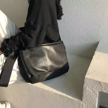 

European Fashion Female Crossbody Bag New Quality Soft Leather Women's Designer Black Big Capacity Shoulder Messenger bags