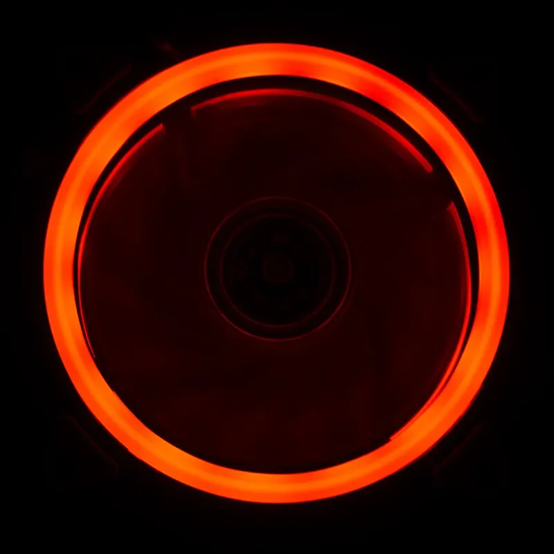 For PC Computer Chassis Radiating 1PC Cooling Fan Colorful LED Silent Cooler 120x120x25mm DC 12V 6 Colors Mayitr