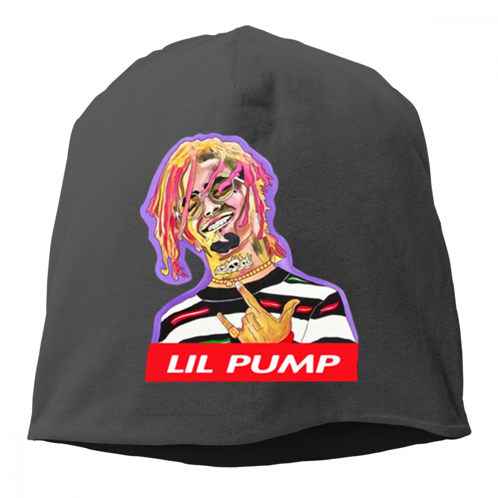 LILPump принт вязанная хлопковая шапка Skullies унисекс для мужчин и женщин хеджирующая Кепка весна осень уличная повседневная спортивная хип-поп шапка шапочки
