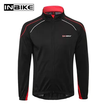 

INBIKE Men's Motorbike Jacket Thermal Warm MTB Bike Motorcycle Cloth Sportswear Cycling Running Motor Sport Windproof Motor Coat