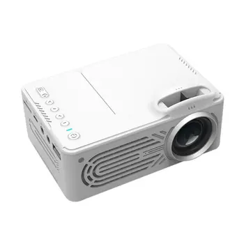 

814 Mini Micro Portable Home Entertainment Projector Supports 1080P Hd Mobile Phone Connection Projector white color