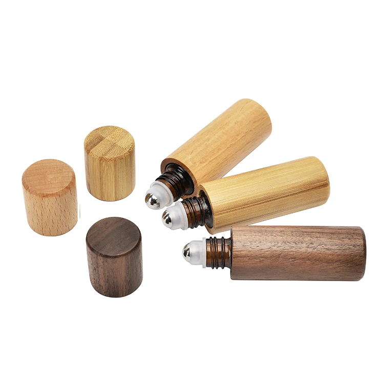 10ml bamboo bottles 10 мл 15 мл натуральный бамбук многоразового пустого эфирного масла духи аромат стали роликовый шарик бутылка для дома путешествия салон - Цвет: 10ml bamboo bottles