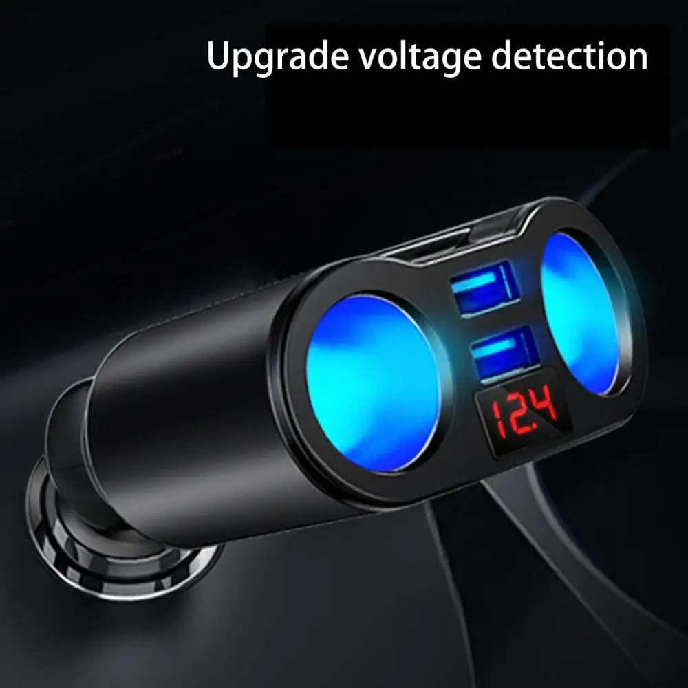 Автомобильный прикуриватель, usb-разветвитель, переходник для телефона, MP3 DVR, 5 В, 3.1A, двойной USB разъем, адаптер, напряжение, монитор, автомобильное зарядное устройство