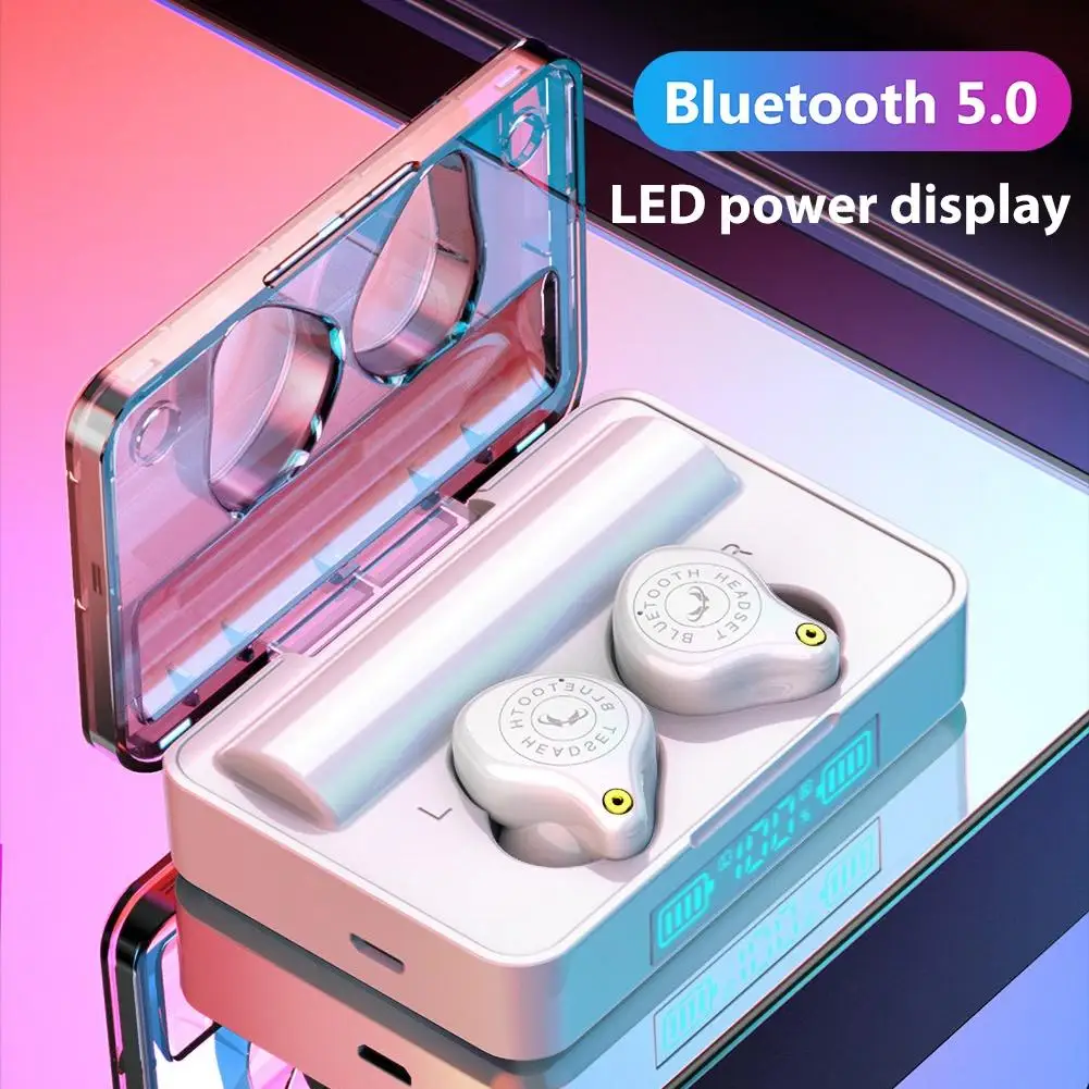 

Stylish TWS Wireless Bluetooth 5.0 Earphone Waterproof Touch Control Music Stereo Sports HD call In-ear Earphone