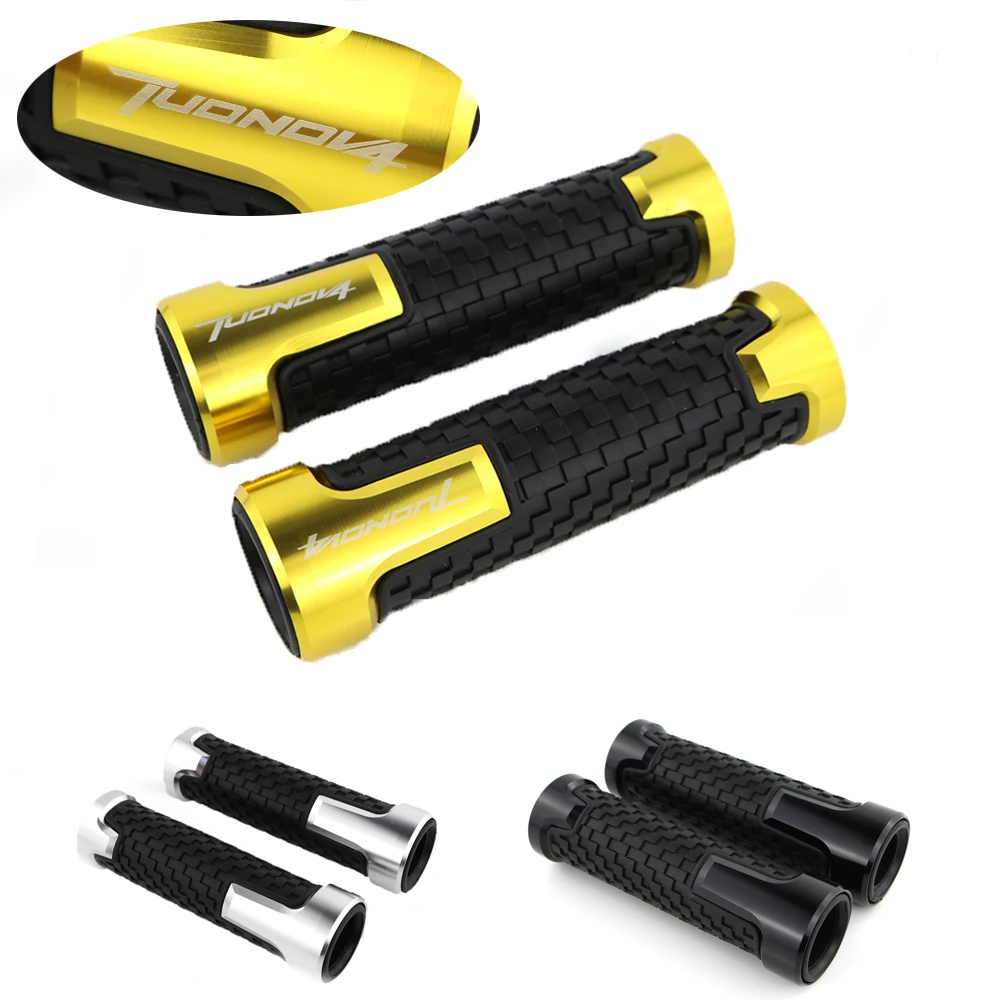 

For Aprilia TUONO V4R TUONO V4 Factory Tuono V4 1100 Handlebar Handle Grip CNC Aluminum None-Slip Rubber