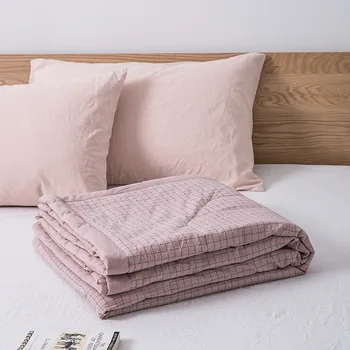 

Quilts&All Cotton Quilts &Washed Cotton&summer quilts&Summer Japanese Bedding Lattice Cotton Quilts&Air Conditioner Quilts