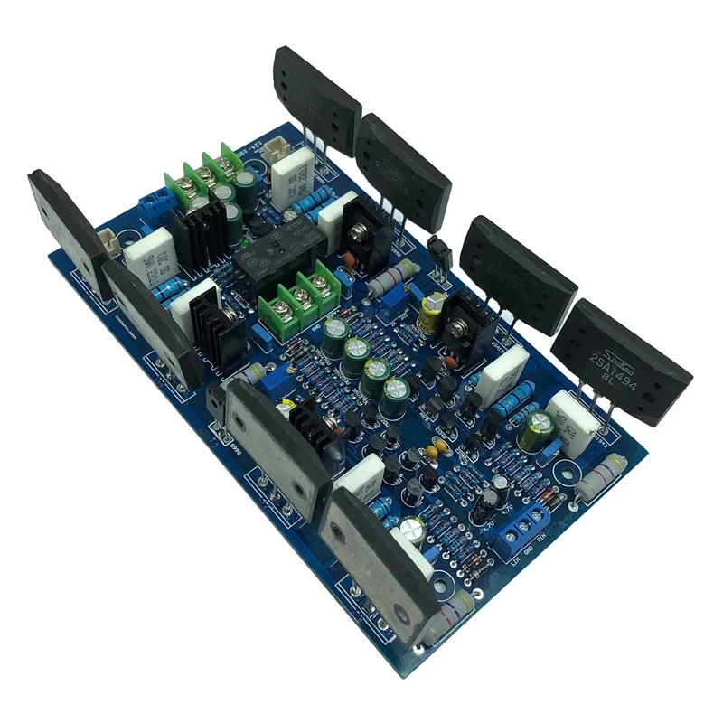 YJ00180-Sanken Tube 2SA1494/2SC3858 300W+300W High-Power Dual-Channel Digital Audio Power Amplifier Board | Электроника
