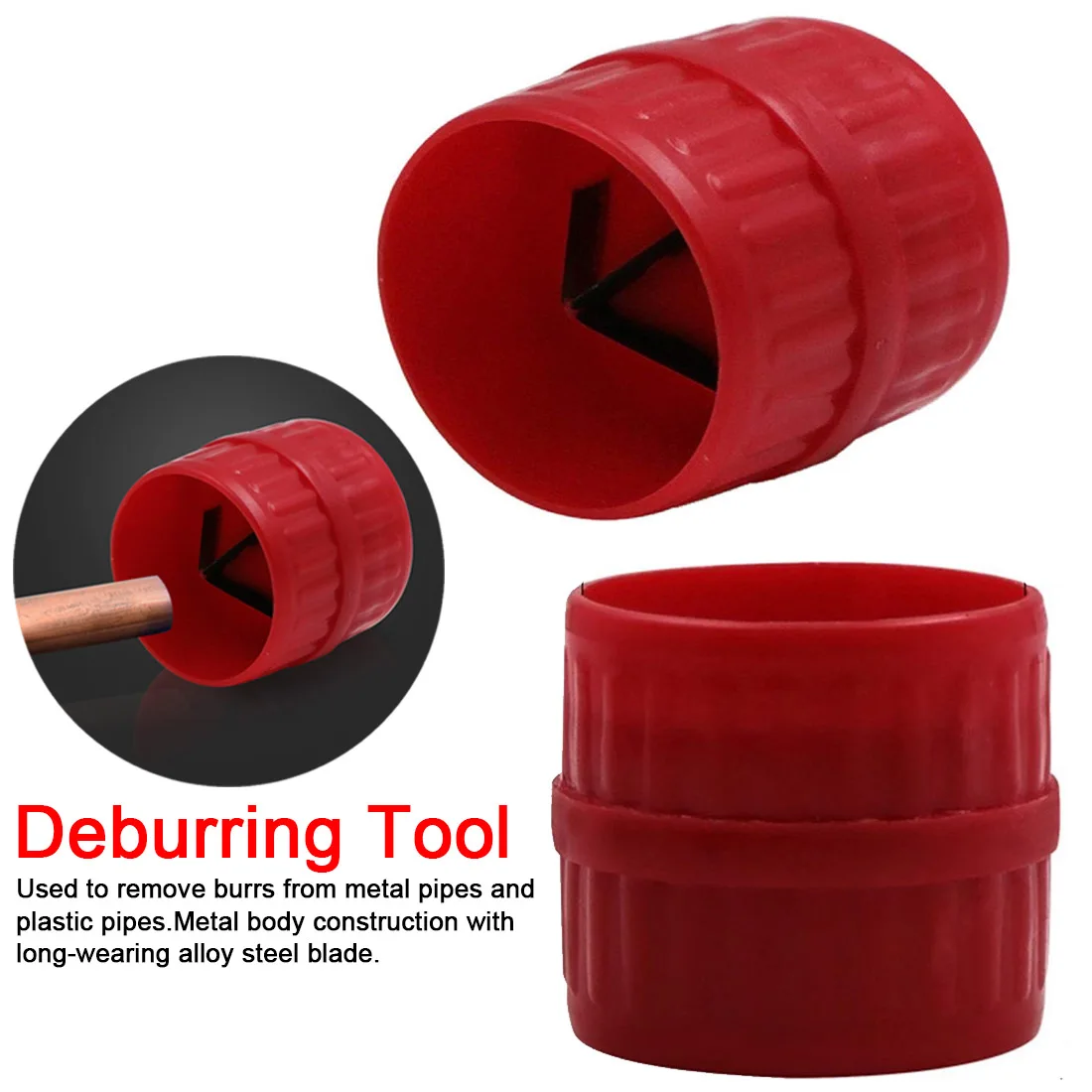 

3mm-38mm Internal External Tube Pipes Metal Tubes Heavy Duty Deburring Tool for PVC Copper Aluminium Steel Pipe Tube