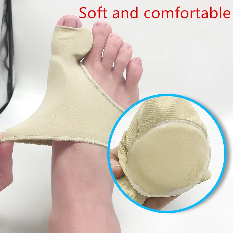 1Pair Big Bone Orthopedic Bunion Correction Pedicure Socks Silicone Hallux Valgus Corrector Braces Toes Separator Feet Care Tool