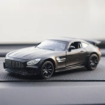 

Simulation mini sports car for Mercedes Benz W205 GLC W213 AMG GTR Upscale Alloy Car Model Decoration Static Car lights glow