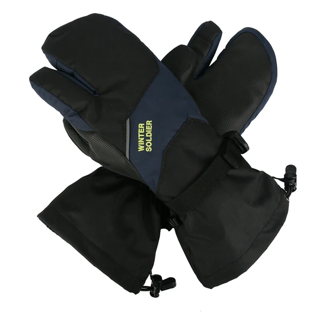 US $11.58 Thermal 3 Fingers Touch Screen Ski Gloves Men Women Windproof Winter Warm Snow Mittens Snowboard Gl