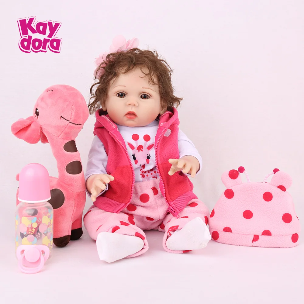 Полностью силиконовые куклы KAYDORA Reborn 18 дюймов 48 см Реалистичная кукла Bebe для