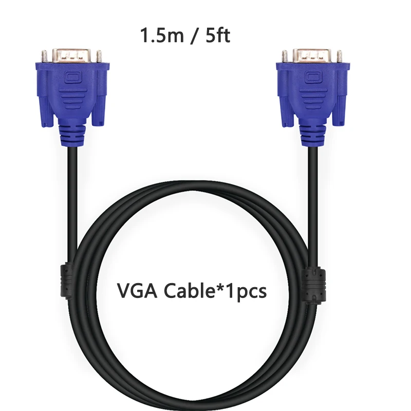 1.5m VGA Cable Wiistar BNC к VGA видео конвертер S-Video VGA вход к ПК VGA выход адаптер цифровой переключатель коробка для ПК MACTV камера DVD DVR - Цвет: 1.5m VGA Cable