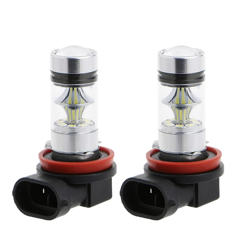 1 Pair Blue 10000K H11 H8 100W LED Bulb For Car Fog Driving DRL Headlamp
