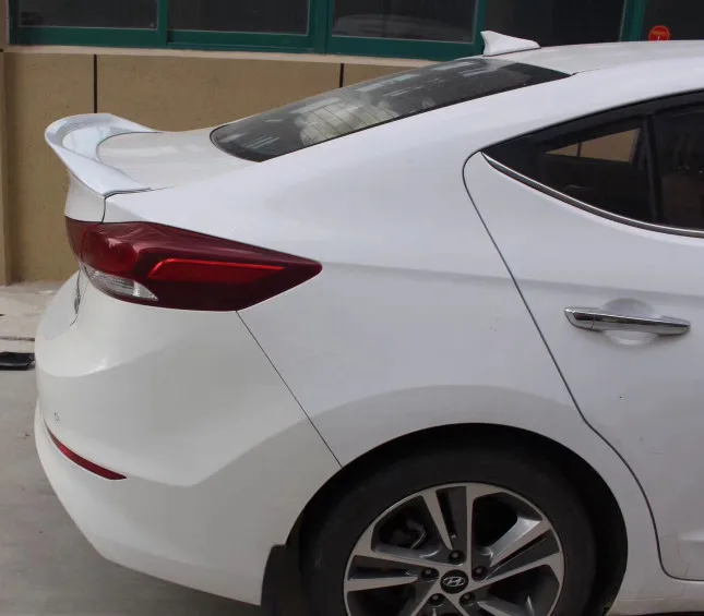 Для hyundai Elantra надрезаемая подкладка, ABS Материал заднее крыло автомобиля праймер цвет задний спойлер