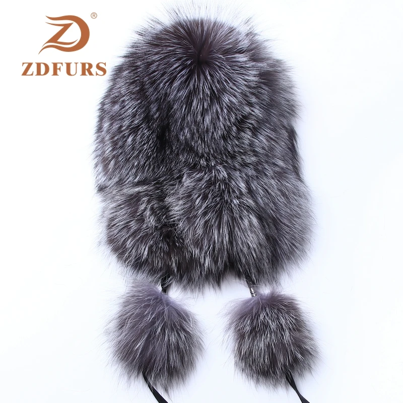 ZDFURS* шапка из лисьего меха женская зимняя корейская мода утолщенная теплая большая шапка, закрывающая уши меховые женские шляпы Lei Feng