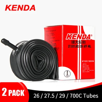 

2PCS Kenda Bike Inner Tube For Mountain Road Bike Tyre Butyl Rubber MTB Bicycle Tire 26/27.5/29/700c Presta Schrader Valve Tube