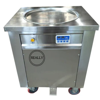 

single round pan fry ice cream machine /ice cream frying machine