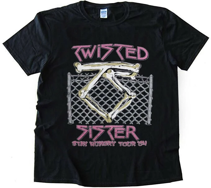Горячие Редкие! Рубашка Twisted Sister 1984 футболка с надписью Stay Hungry Tour VTG |