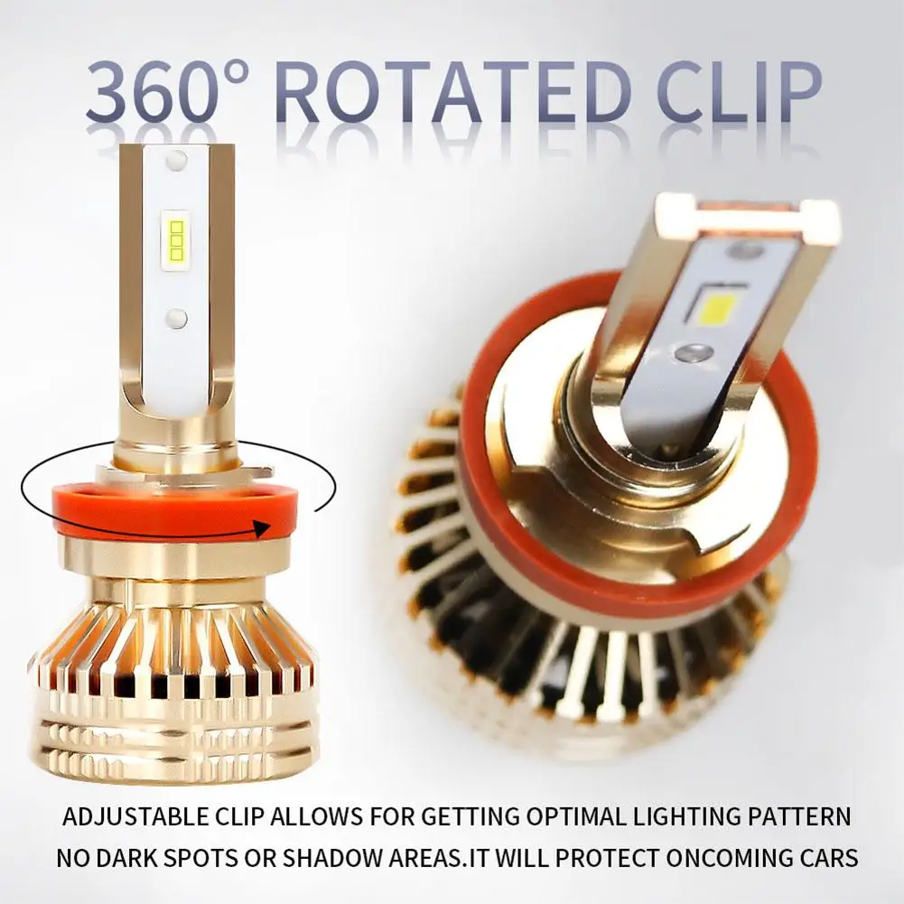 Adeeing 1 пара освещение TX3570 чип 8 48V 60W 12000LM 6000K светодиодный лампы H1 H4 H7 H11 9005 9006