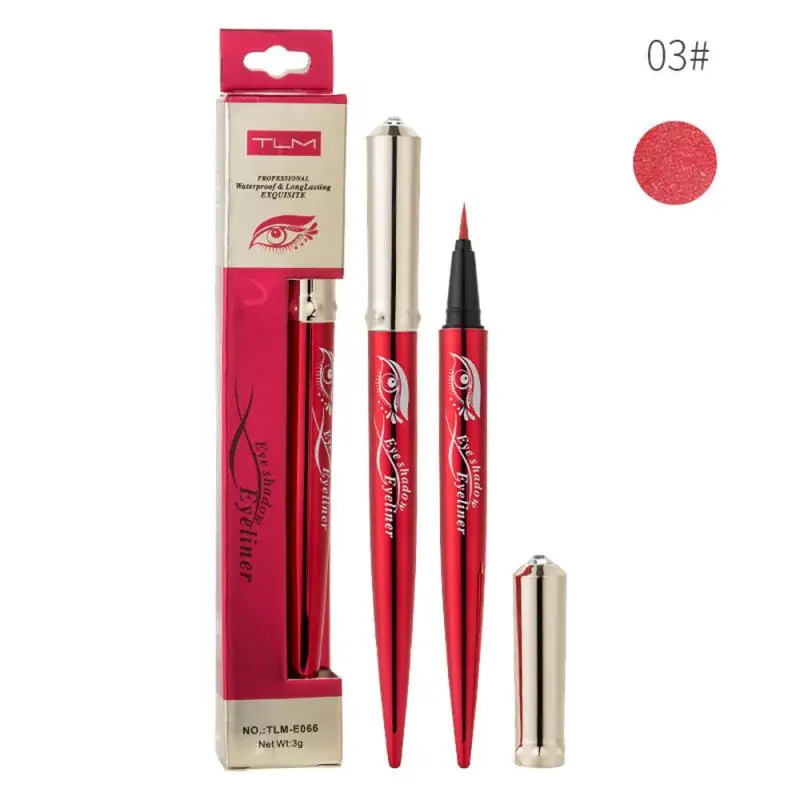 Черная водостойкая жидкая подводка для глаз Make Up beauty Comestics долговечная быстросохнущая не размазывается подводка для глаз инструменты для макияжа TSLM1