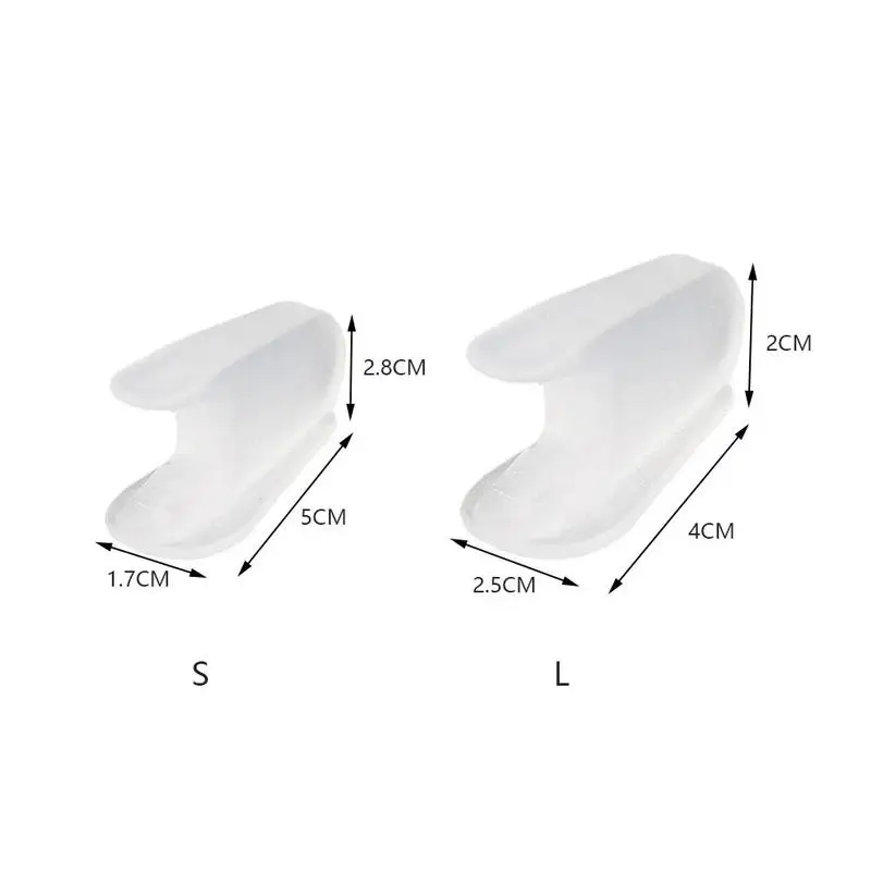 1 Pair A-Shaped Splitter SEBS Toe Thumb Valgus Corrector Toe Overlap Separator Small Toe Correction Stretcher Straightener