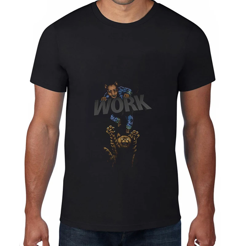 

Hold On Rat Race Short Sleeve Loose Men T Shirt Casual Summer Women Tshirt O-Neck Cool Men T-Shirt Male Men Tee Shirts