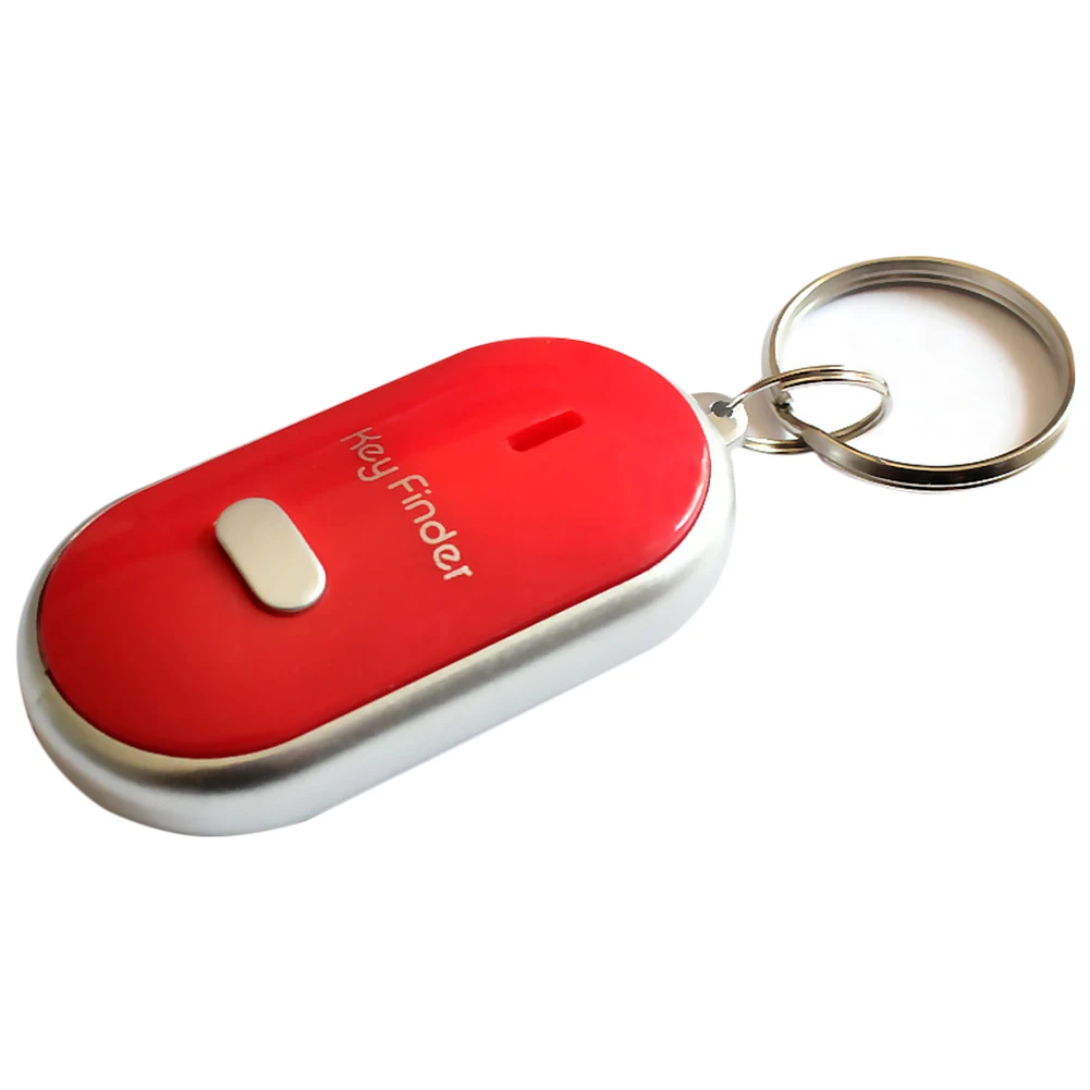 Мини-брелок для ключей от потери, мигающий звуковой сигнал, удаленная Детская сумка для ключей, кошелек, локаторы, Детская сигнализация, напоминание, Прямая поставка - Цвет: Red